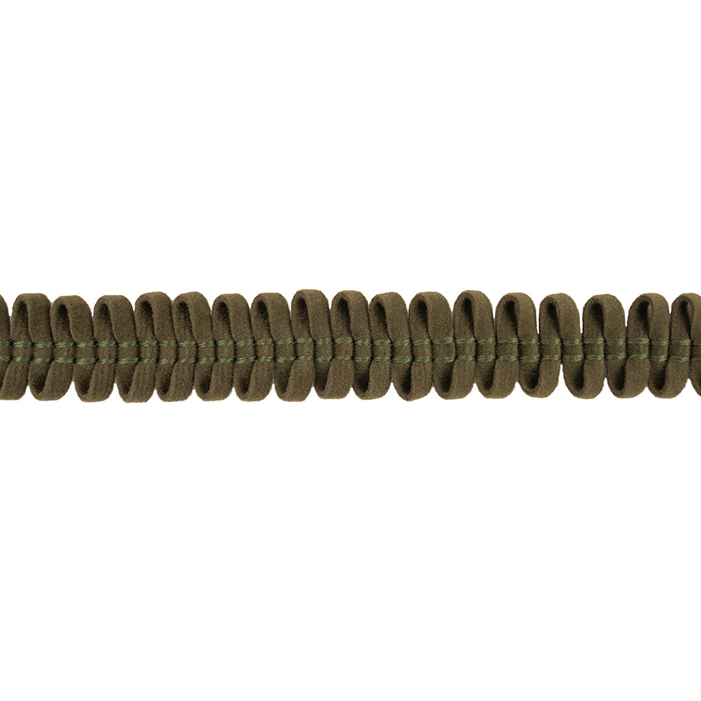 Winter Moss Loopy Faux Suede Trim - 0.5"