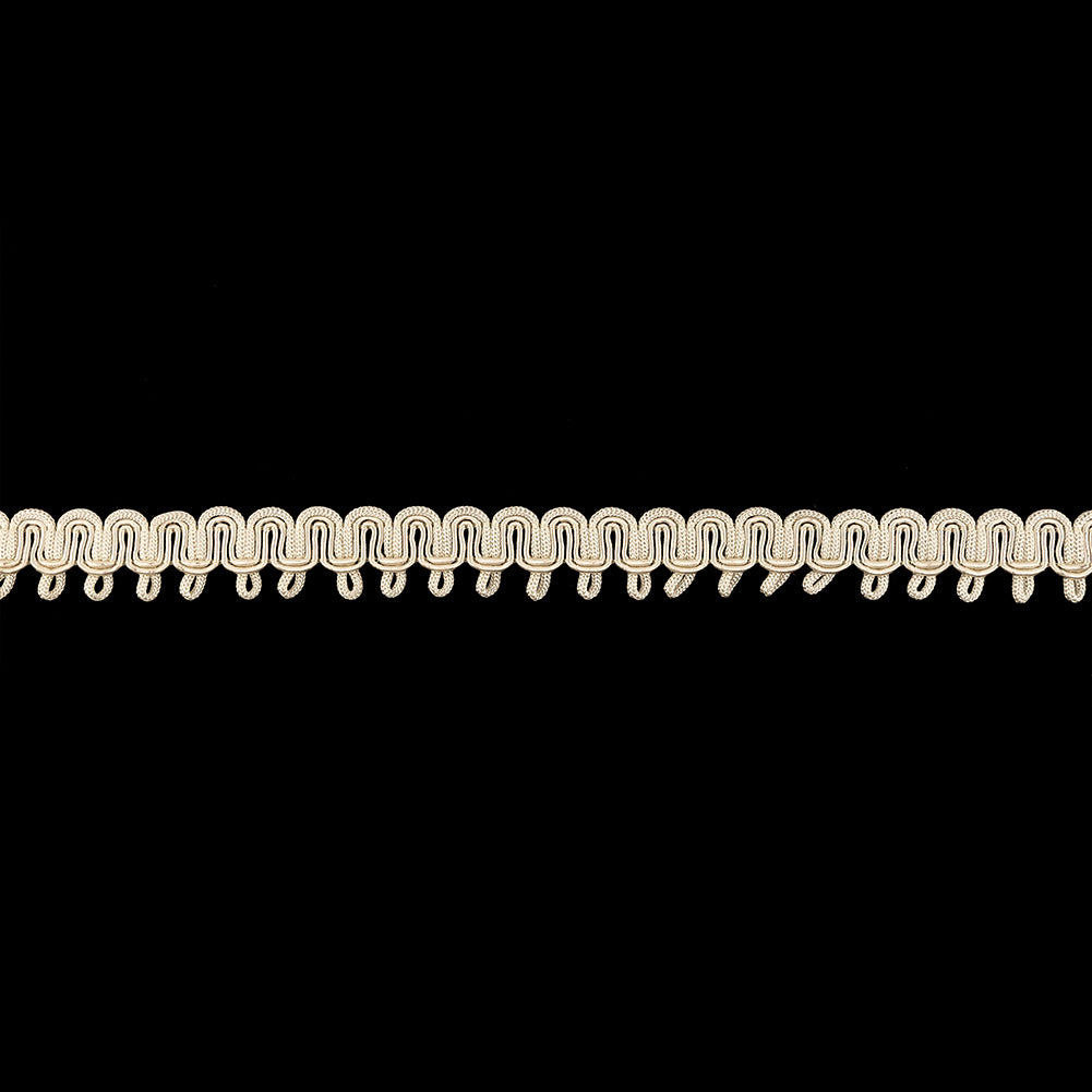 Oyster White Waves and Picots Braided Trim - 0.75"