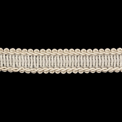 White Braided Trim - 0.75" Detail