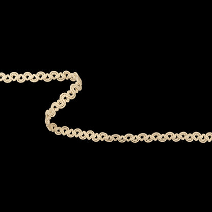 Bleached Sand Gimp Braided Wool Trim - 0.375"