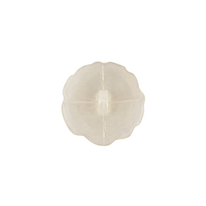 Sugar Swizzle Satin Shank Back Flower Button - 28L/18mm Detail