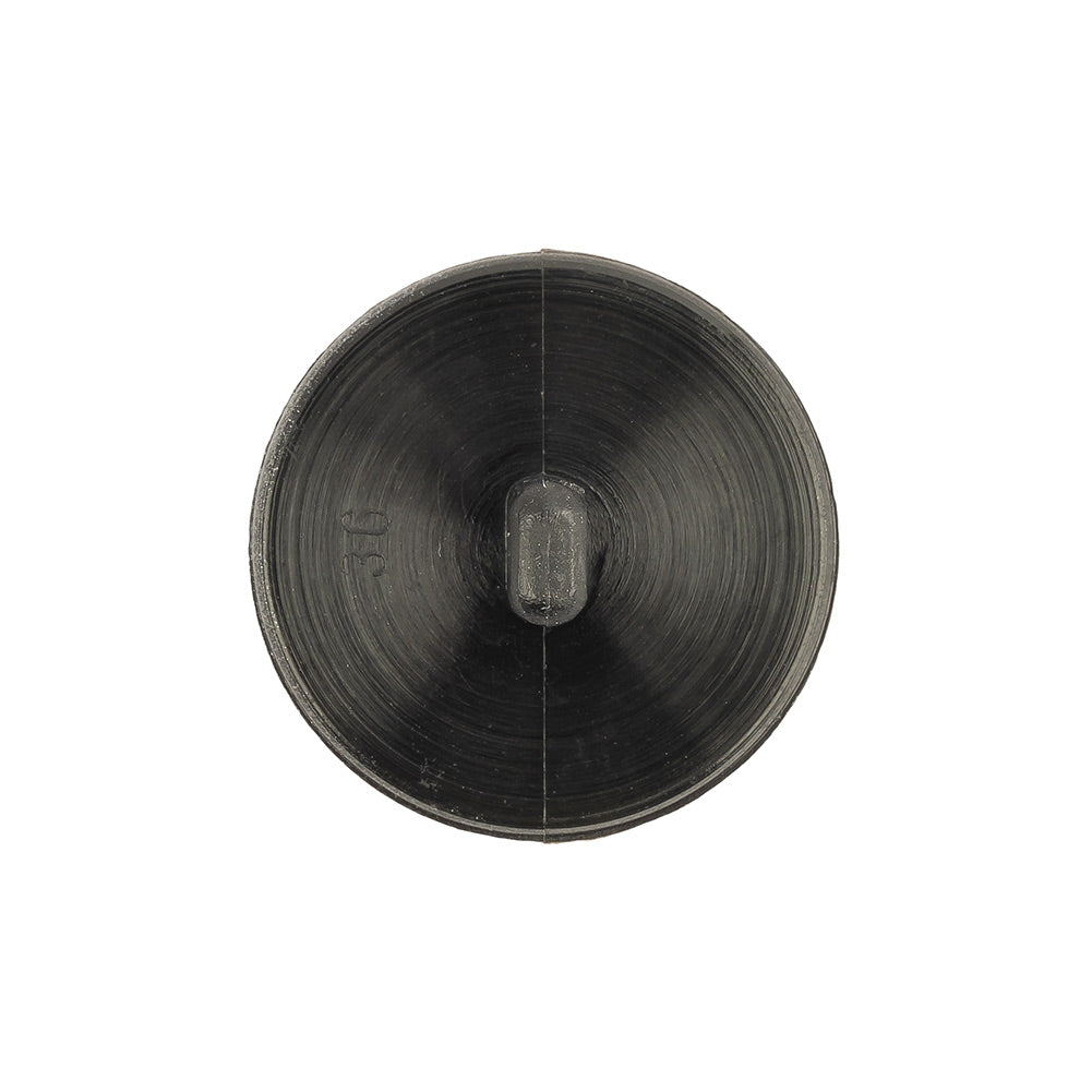 Italian Matte Steel Faceted Metal Look Shank Back Button - 36L/23mm Detail