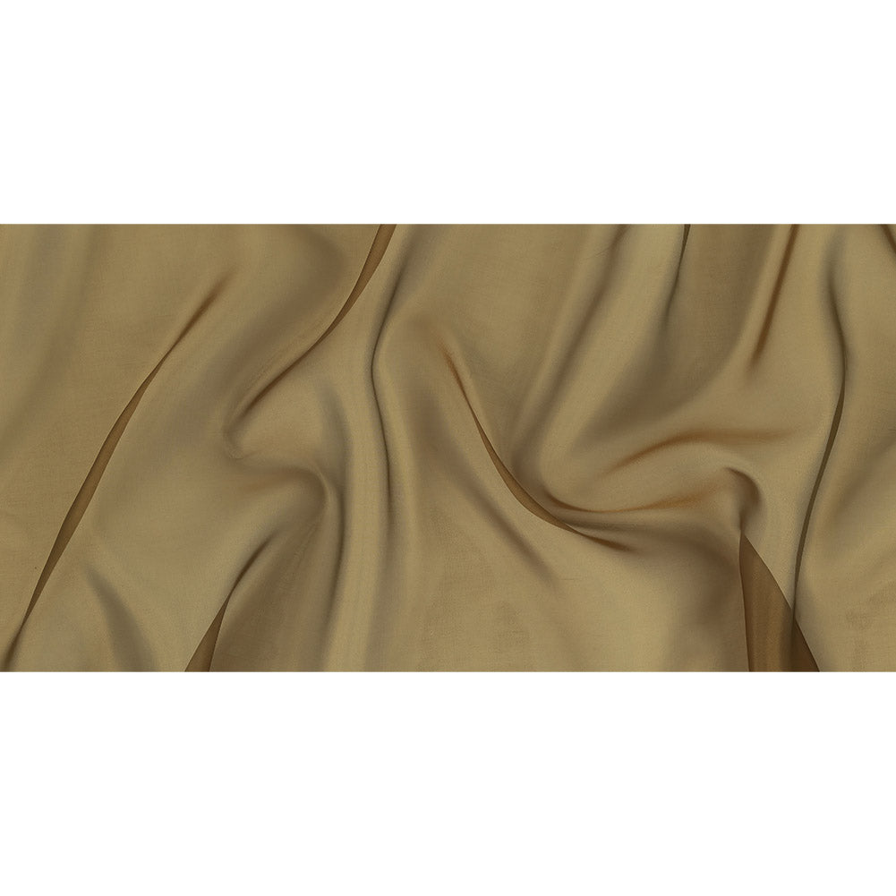 Golden Olive Polyester Organza Full
