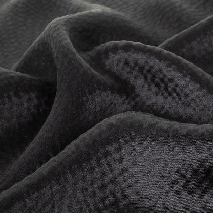 Black Striped Silk Seersucker Detail
