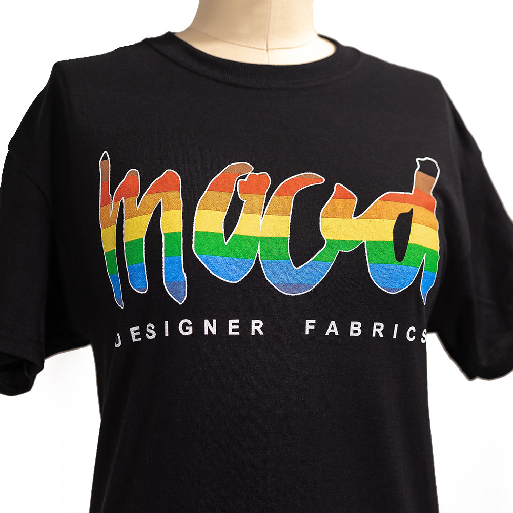 Mood Pride Black Cotton T-Shirt Folded