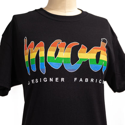 Mood Pride Black Cotton T-Shirt Folded