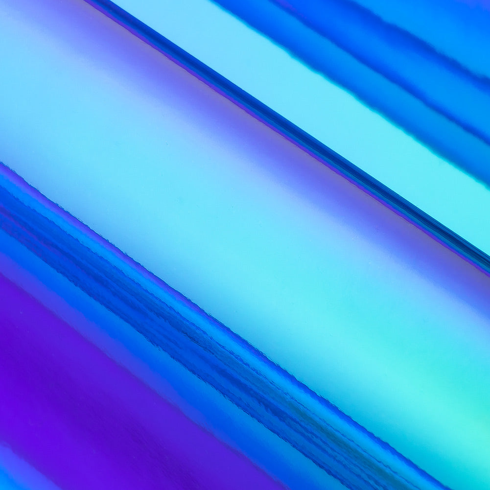 Iridescent Vinyl with Fabric Backing - Purple and Blue - Kiki Collection - Detail