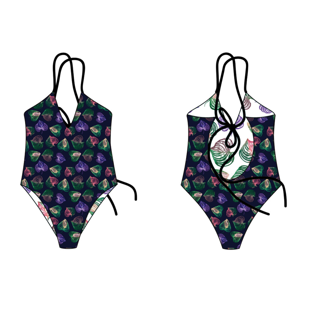 Bernice Reversible One Piece Swimsuit Sirena Sewing Pattern Folded