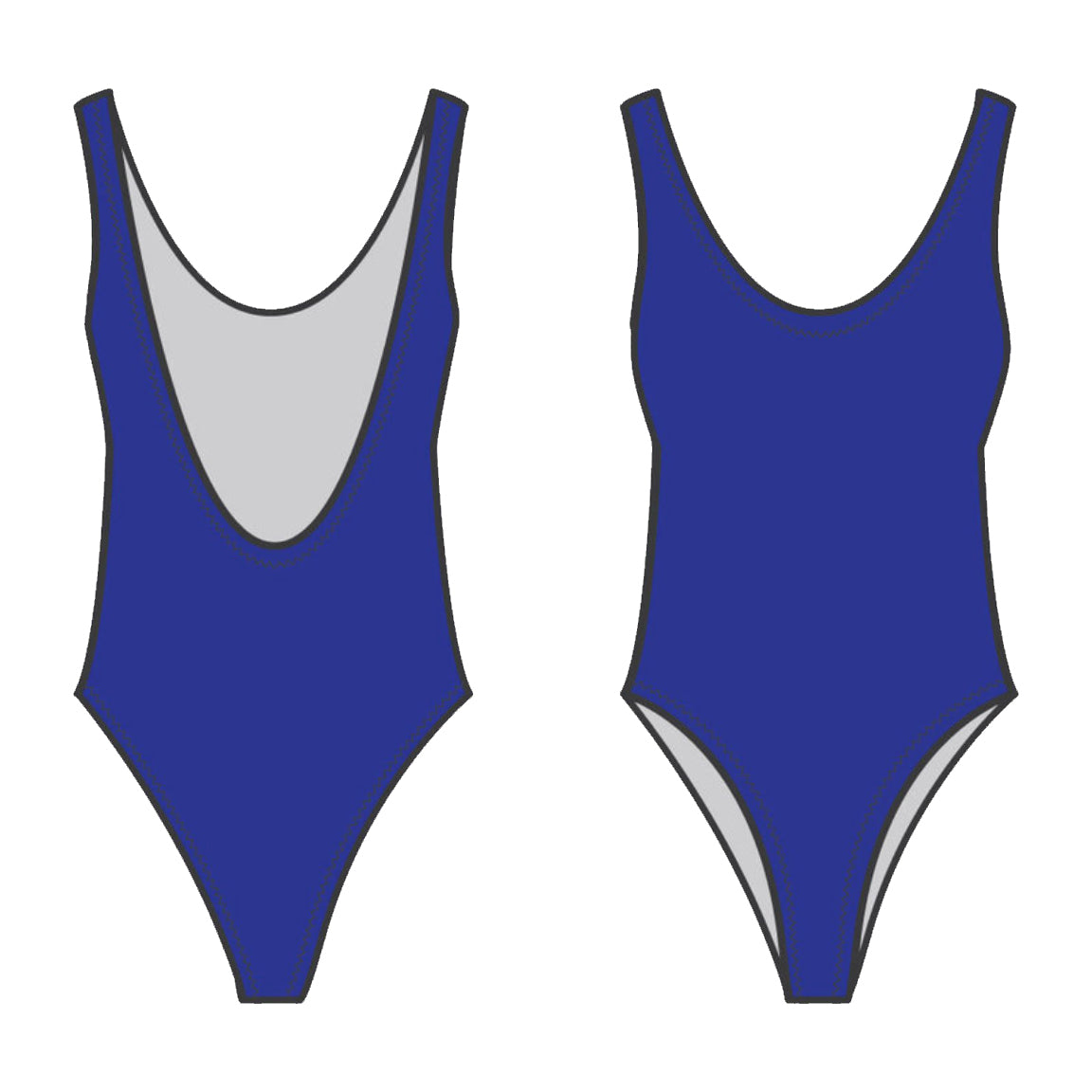 Sharon One Piece Swimsuit Sirena Sewing Pattern Folded