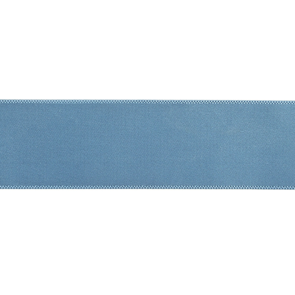 French Blue Single Faced Satin Ribbon - 1" Detail