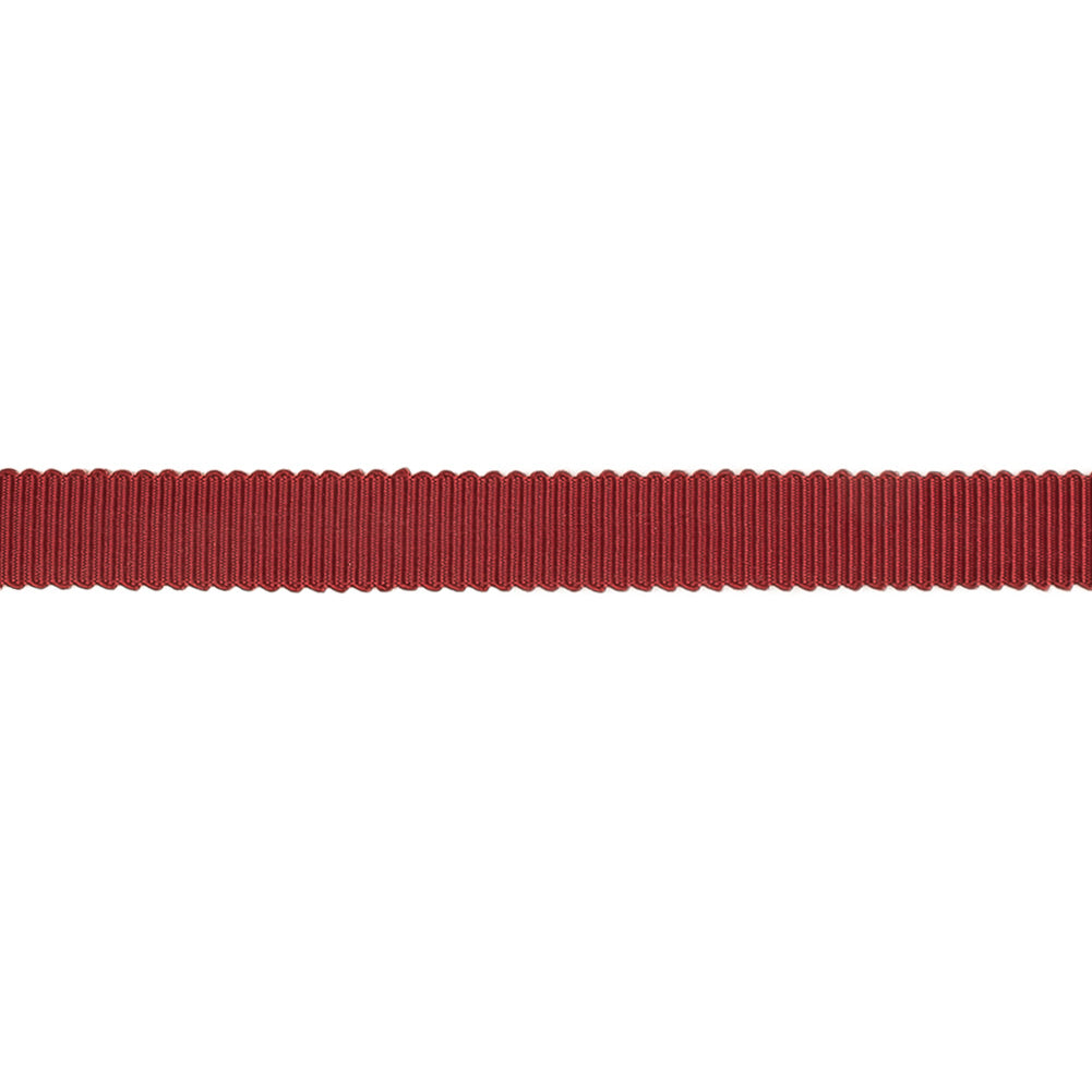 Wine Petersham Grosgrain Ribbon - 0.375" Detail