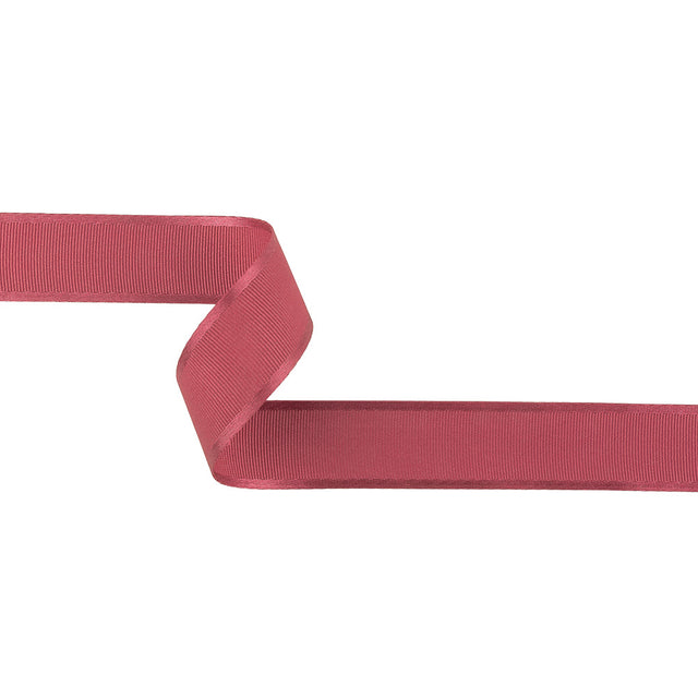 Dark Pink Grosgrain Ribbon with Satin Borders - 1"