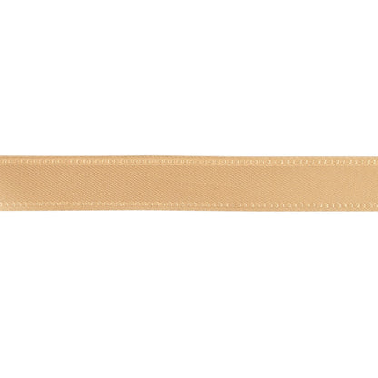 Pale Peach Woven Ribbon with Embossed Borders - 0.5" Detail