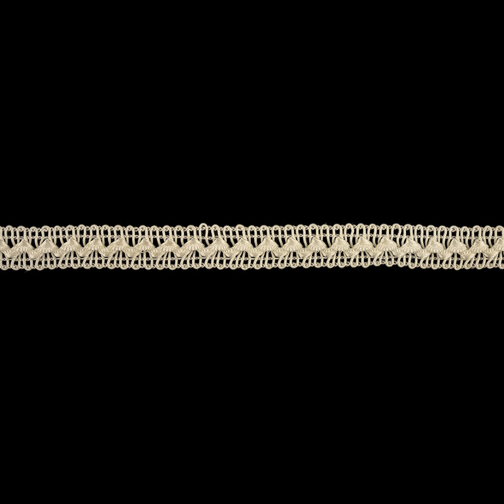 Cloud Dancer Raised Zig Zag Braided Trim - 0.5"