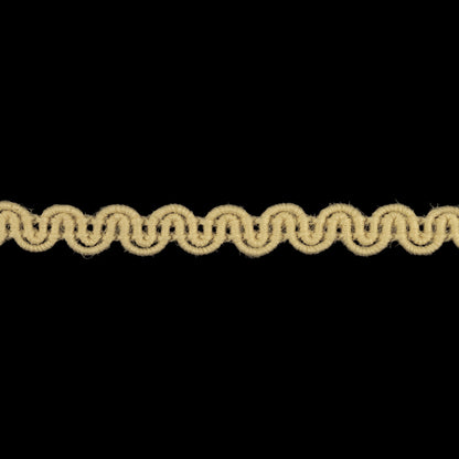 Natural Wavy Wool Gimp Braided Trim - 0.25" Detail