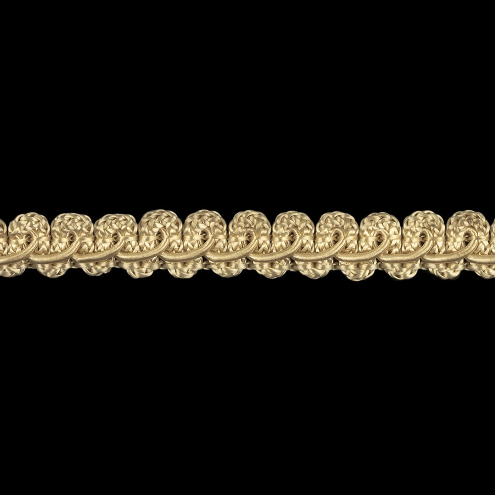 Off White Cotton Blend Braided Trim - 0.375" Detail