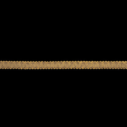 Taupe Wavy Braided Trim - 0.5"
