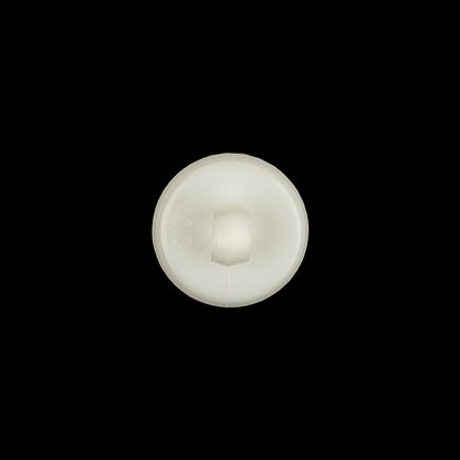 Italian White and Silver Tint Floral Textured Shank Back Button - 20L/12.5mm Detail