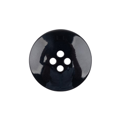 Black Shallow Plate 4-Hole Plastic Suit Button - 35L/22mm Detail