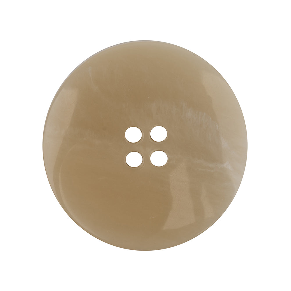 Turtledove and Kelp Striated 4-Hole Plastic Jacket Button - 44L/28mm Detail