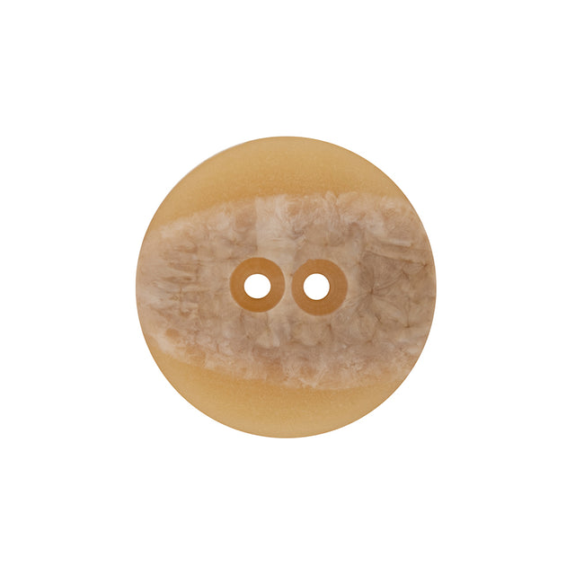 Italian Translucent Harvest Gold 2-Hole Plastic Jacket Button - 36L/23mm