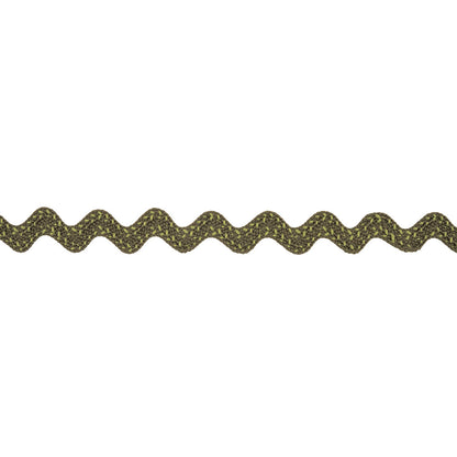 Grayish Green Two-Tone Ric Rac Braid - 0.75"