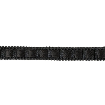 Tap Shoe Braided Trim with Satin Ribbon Center - 0.4375" Detail