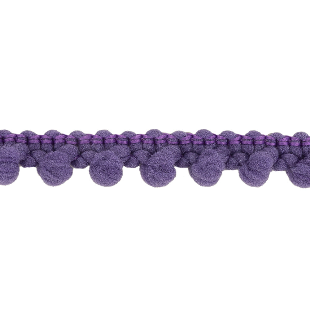 Purple Puffy Bobbles Trim - 0.375" Detail