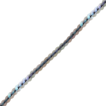 Matte Iridescent Translucent Flat Sequins Trim - 6mm Detail