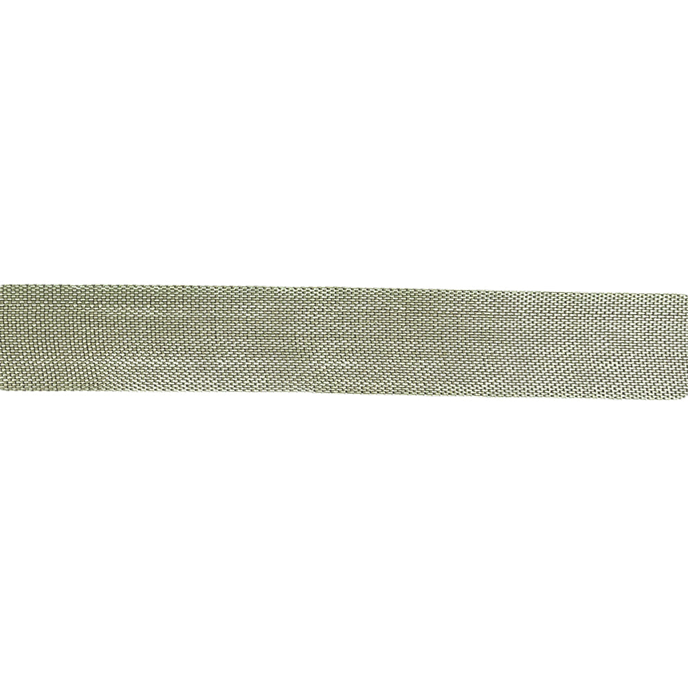 Pale Green Woven Edge Rayon Seam Binding - 0.5" Detail