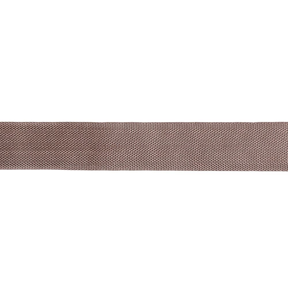 Dusty Mauve Woven Edge Rayon Seam Binding - 0.5" Detail