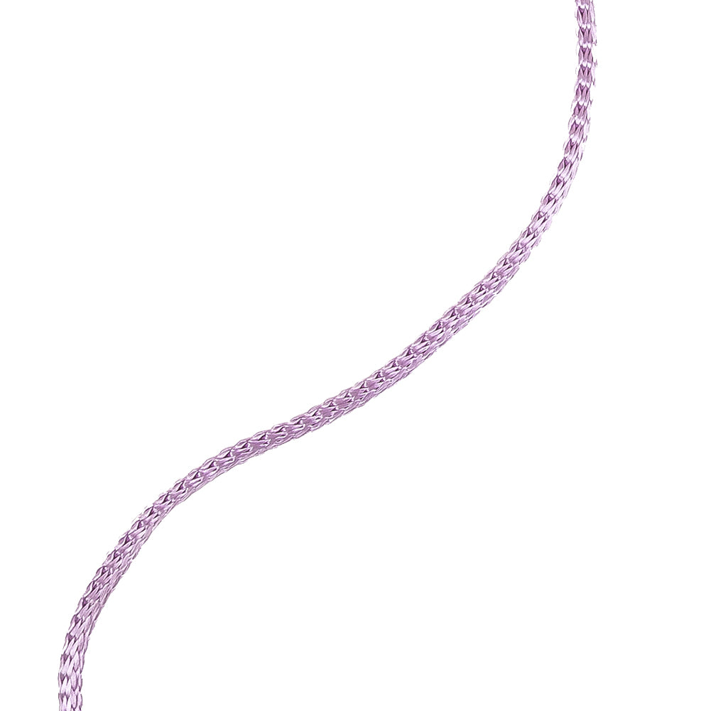 Violet Tulle Luminous Braided Rayon Cord - 0.125" Detail