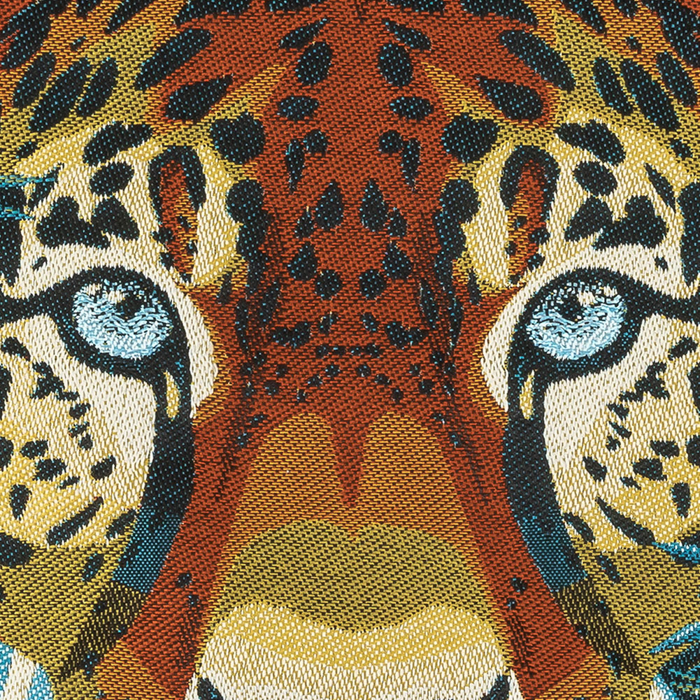 French Caribbean Jungle Fever Oversized Square Patch - 18.875" Detail