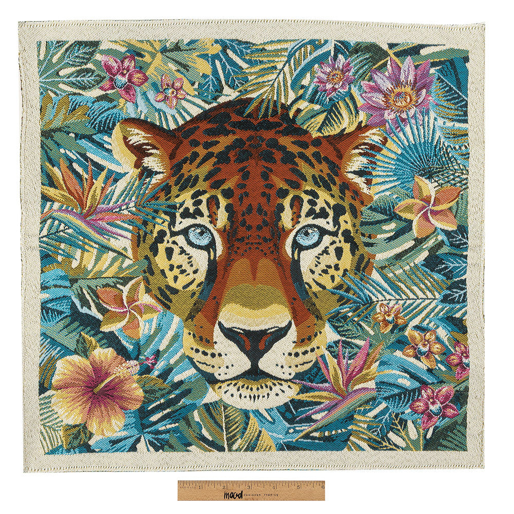 French Caribbean Jungle Fever Oversized Square Patch - 18.875" Full