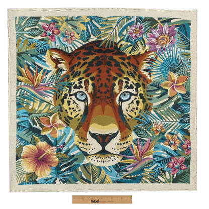French Caribbean Jungle Fever Oversized Square Patch - 18.875" Full