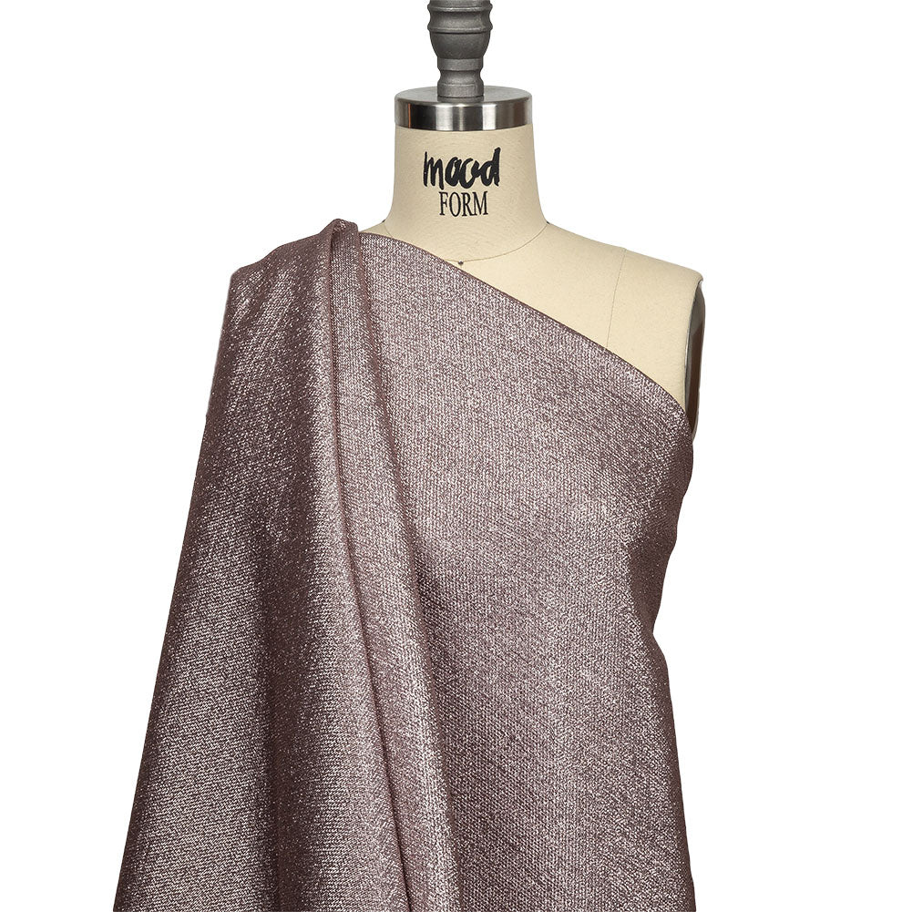 Geode Metallic Lilac and Rose Gold Crackle Luxury Brocade Detail