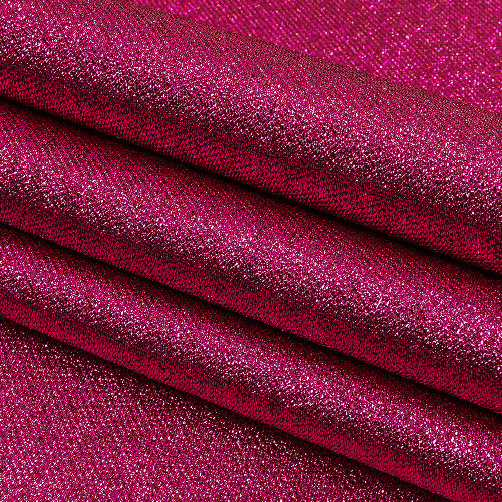 Geode Metallic Fuchsia Crackle Luxury Brocade Full