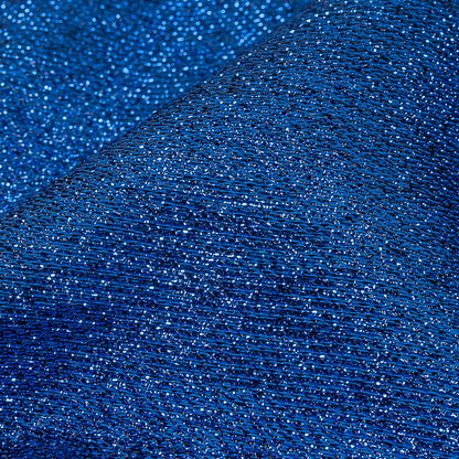 Geode Metallic Blue Crackle Luxury Brocade Detail
