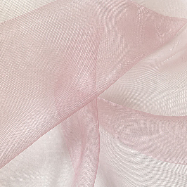 Stiff Mesh-Like Polyester Organza - Powder Pink - Iris Collection
