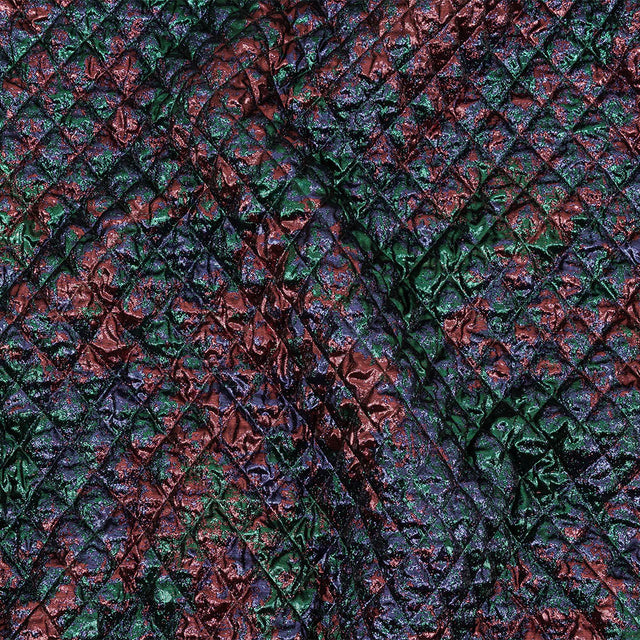 Metallic Burgundy, Evergreen and Navy Diamond Quilted Luxury Brocade
