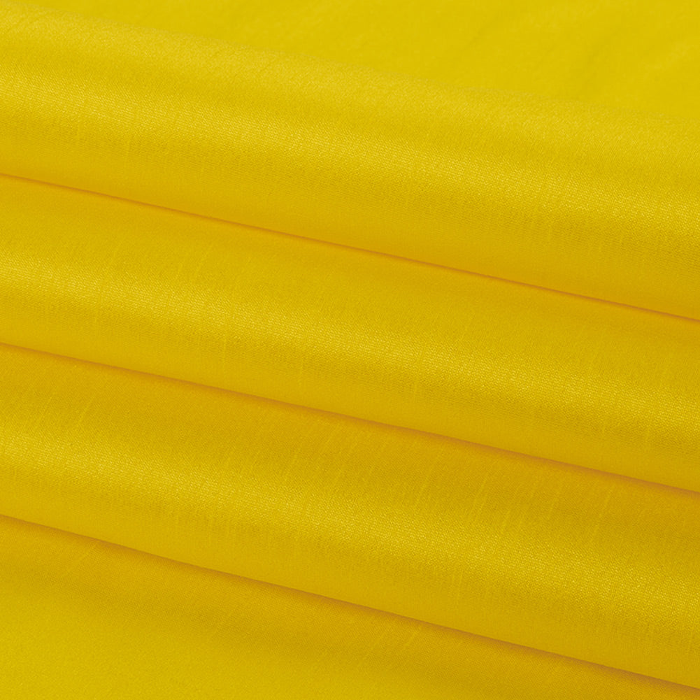Polyester Shantung - Sunshine Yellow - Eirian Collection Detail