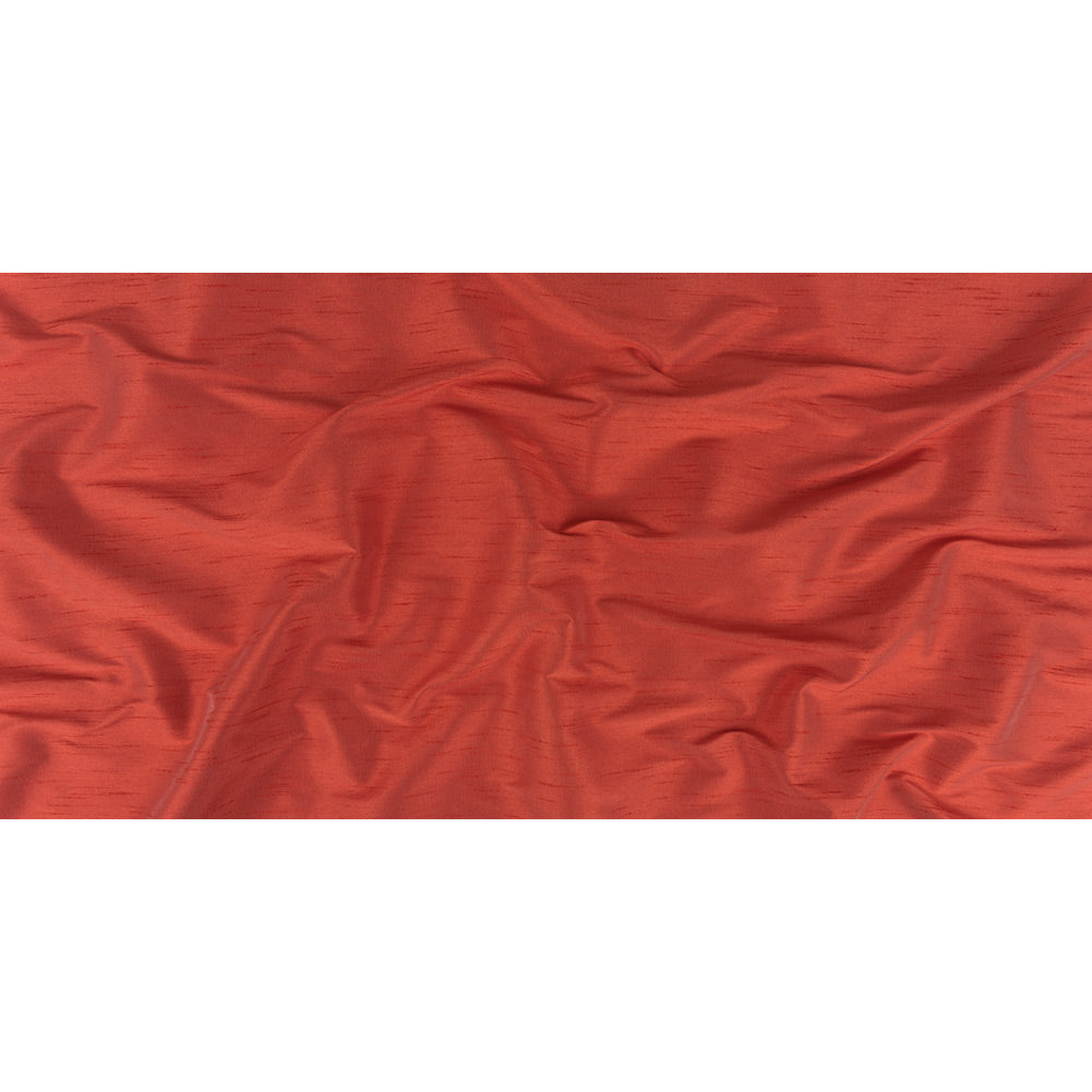 Polyester Shantung - Hot Coral - Eirian Collection - Full