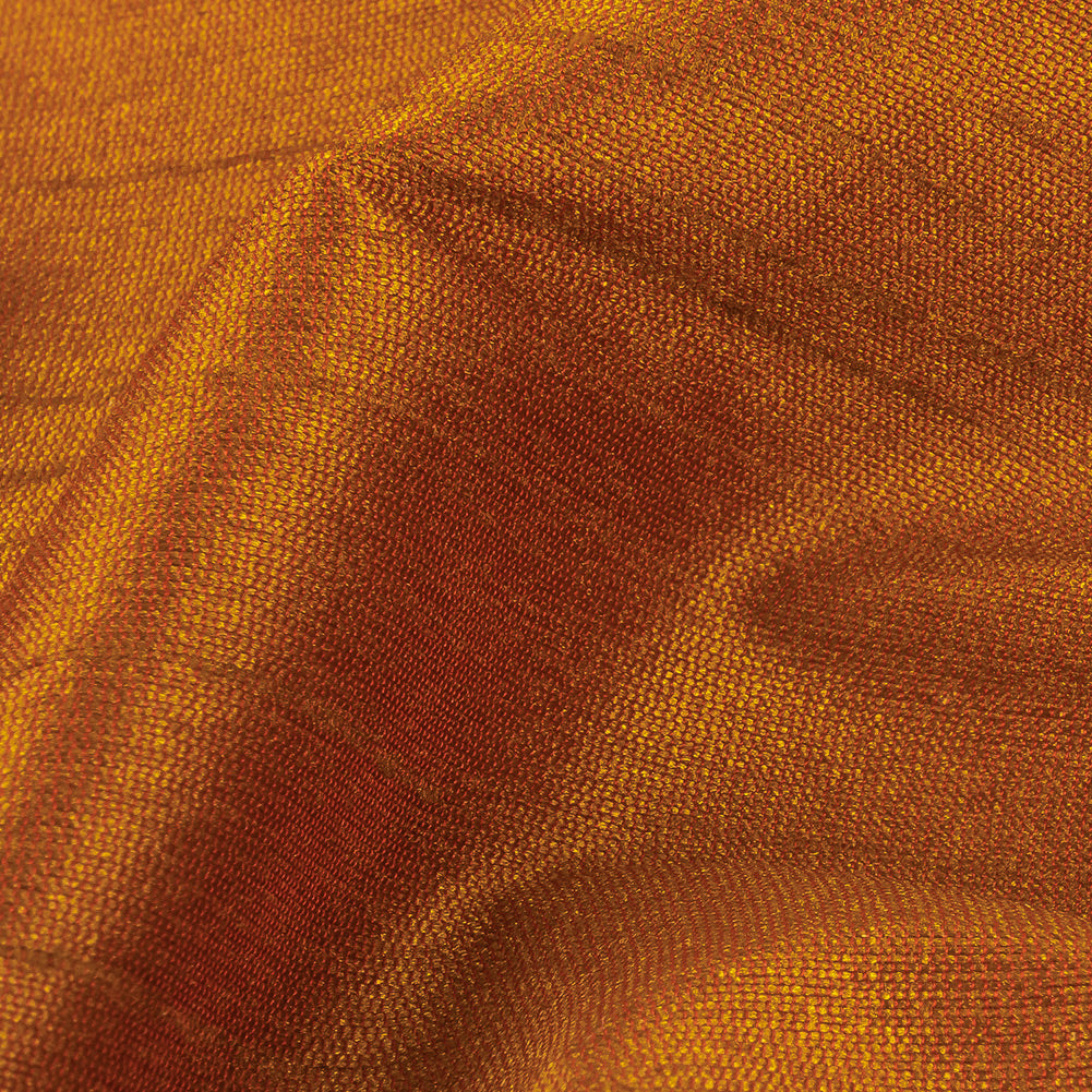 Polyester Shantung - Adobe Brown - Eirian Collection - Detail
