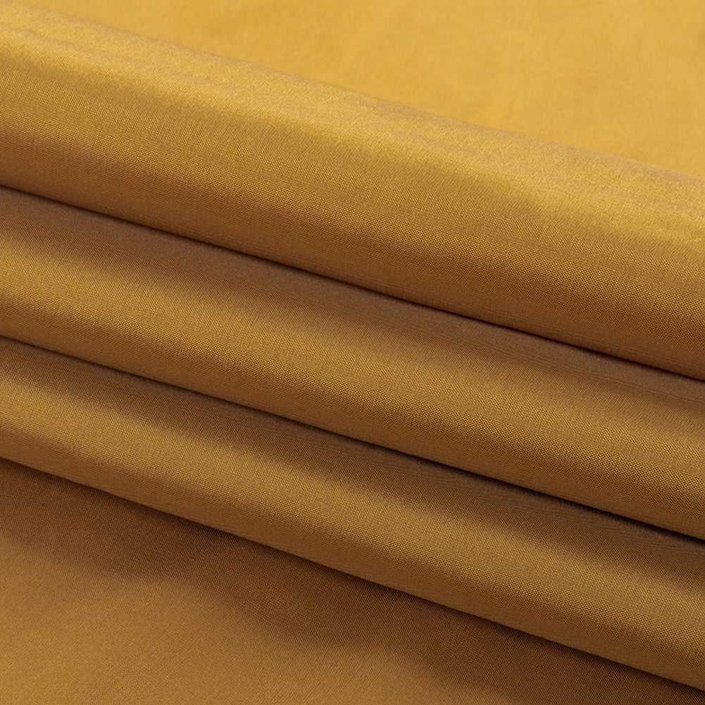 Polyester Taffeta - Plain Dyed Victorian Gold - Bellamy Collection - Folded