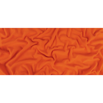 Flame Orange Recycled Polyester Stretch Knit Fleece Full