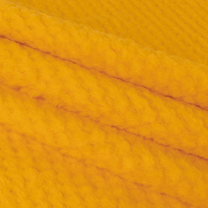 Citrus Plush Polyester Bubble Fleece Folded