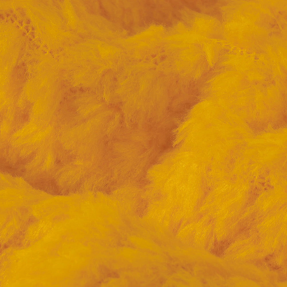 Citrus Plush Polyester Bubble Fleece Detail