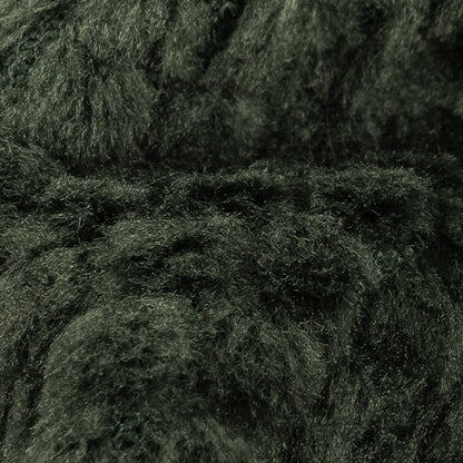 Darkest Spruce Plush Polyester Bubble Fleece Detail