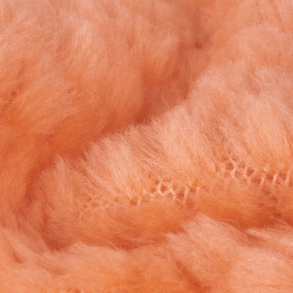 Papaya Punch Plush Polyester Bubble Fleece Detail
