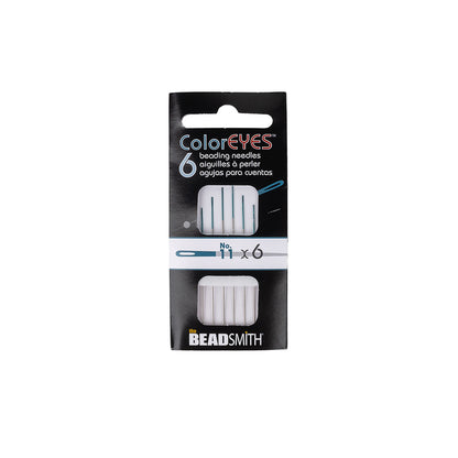 Coloreyes #11 Blue Beading Needles - 2.25"